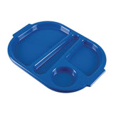 Olympia Kristallon Small Polypropylene Compartment Food Trays Blue 321mm