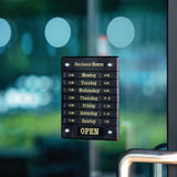 Beaumont Opening Time Sign