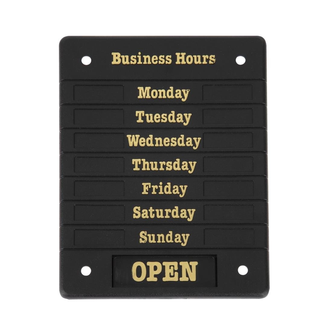 Beaumont Opening Time Sign