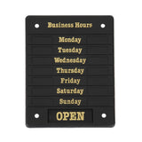 Beaumont Opening Time Sign