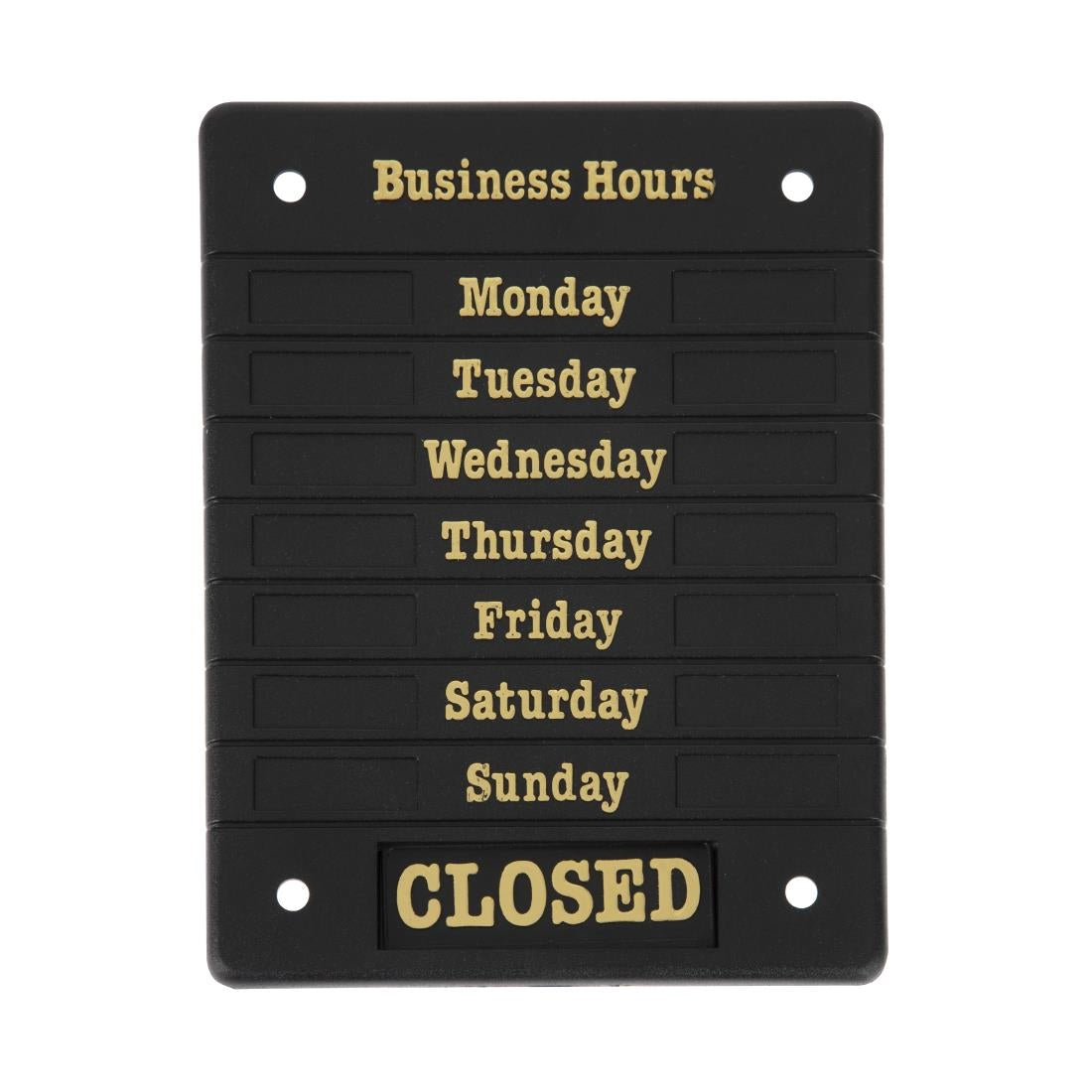 Beaumont Opening Time Sign