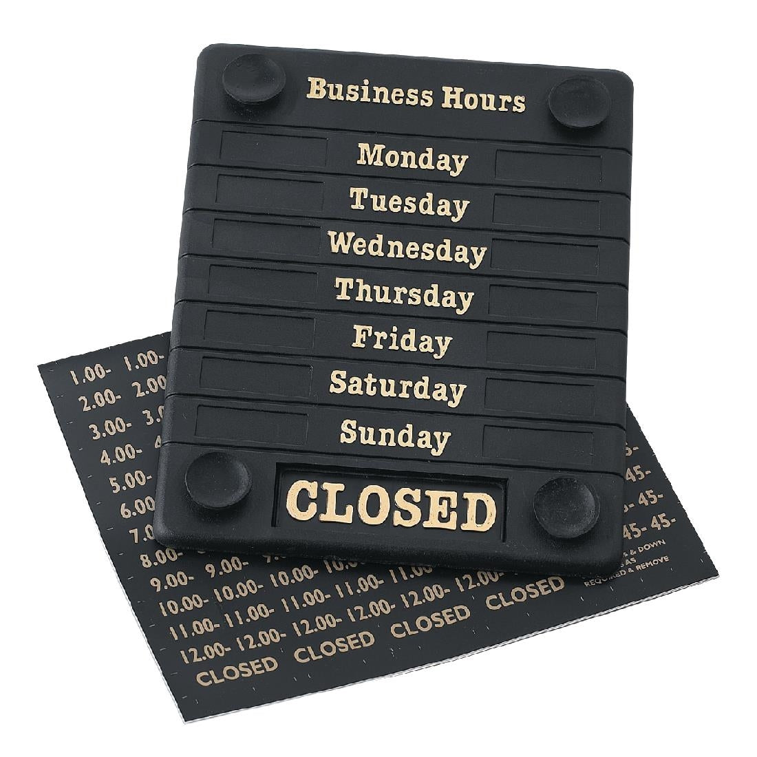 Beaumont Opening Time Sign