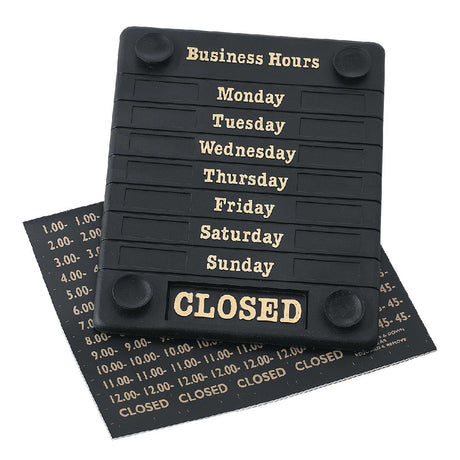 Beaumont Opening Time Sign