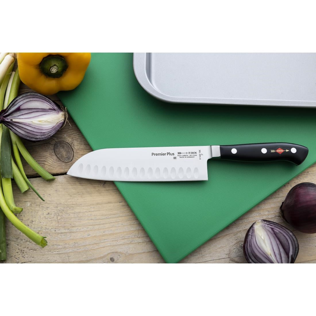 Dick Premier Plus Santoku Knife Black 17.8cm