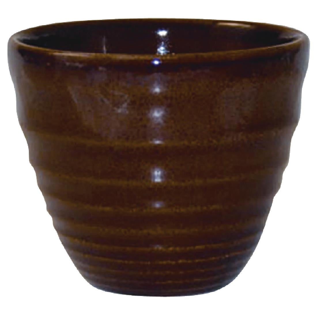 Churchill Bit on the Side Brown Ripple Chip Mugs 284ml (12 Pack)