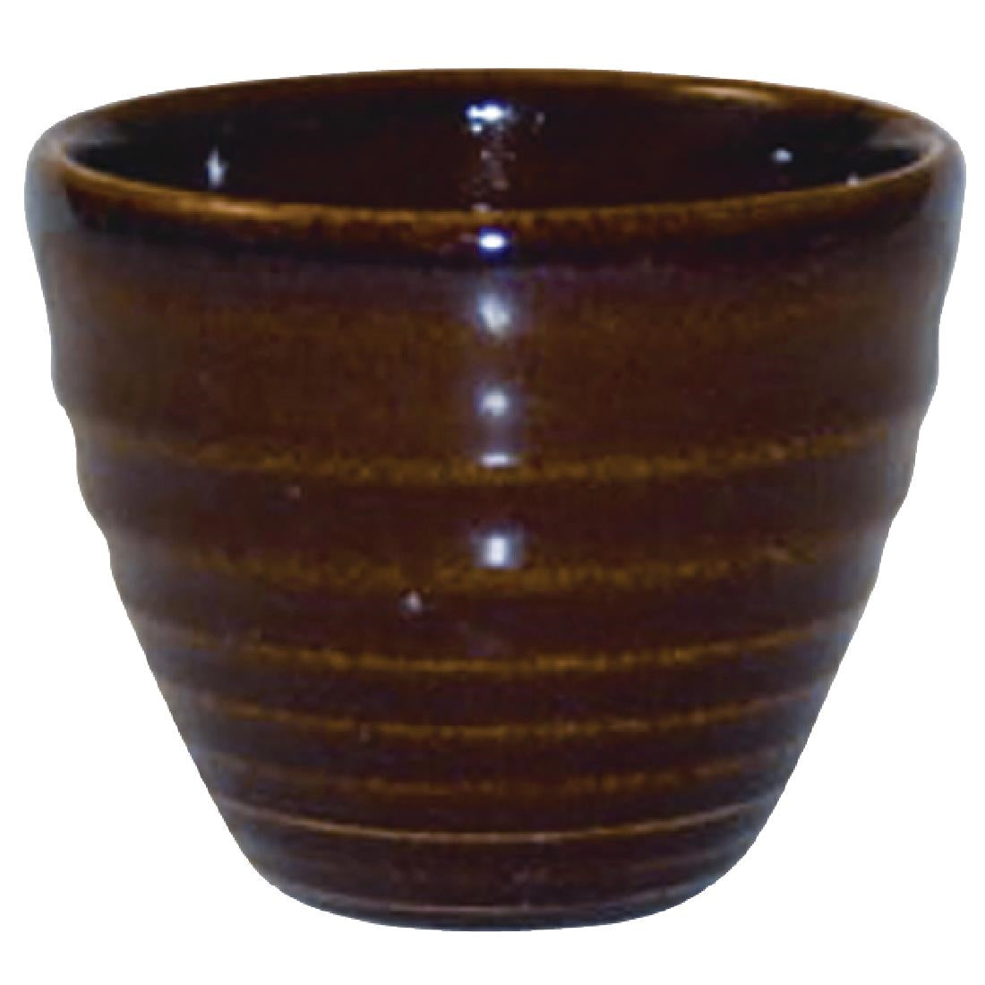 Churchill Bit on the Side Brown Ripple Dip Pots 114ml (12 Pack)