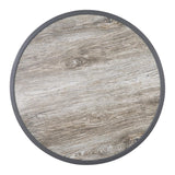 Bolero Fibre Glass Round Table Top Wood Effect 580mm