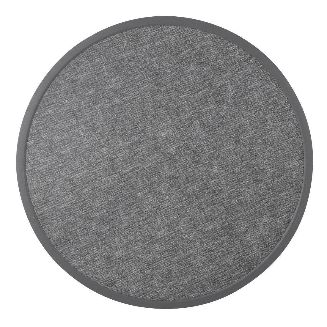 Bolero Fibre Glass Round Table Top Brushed Black 580mm