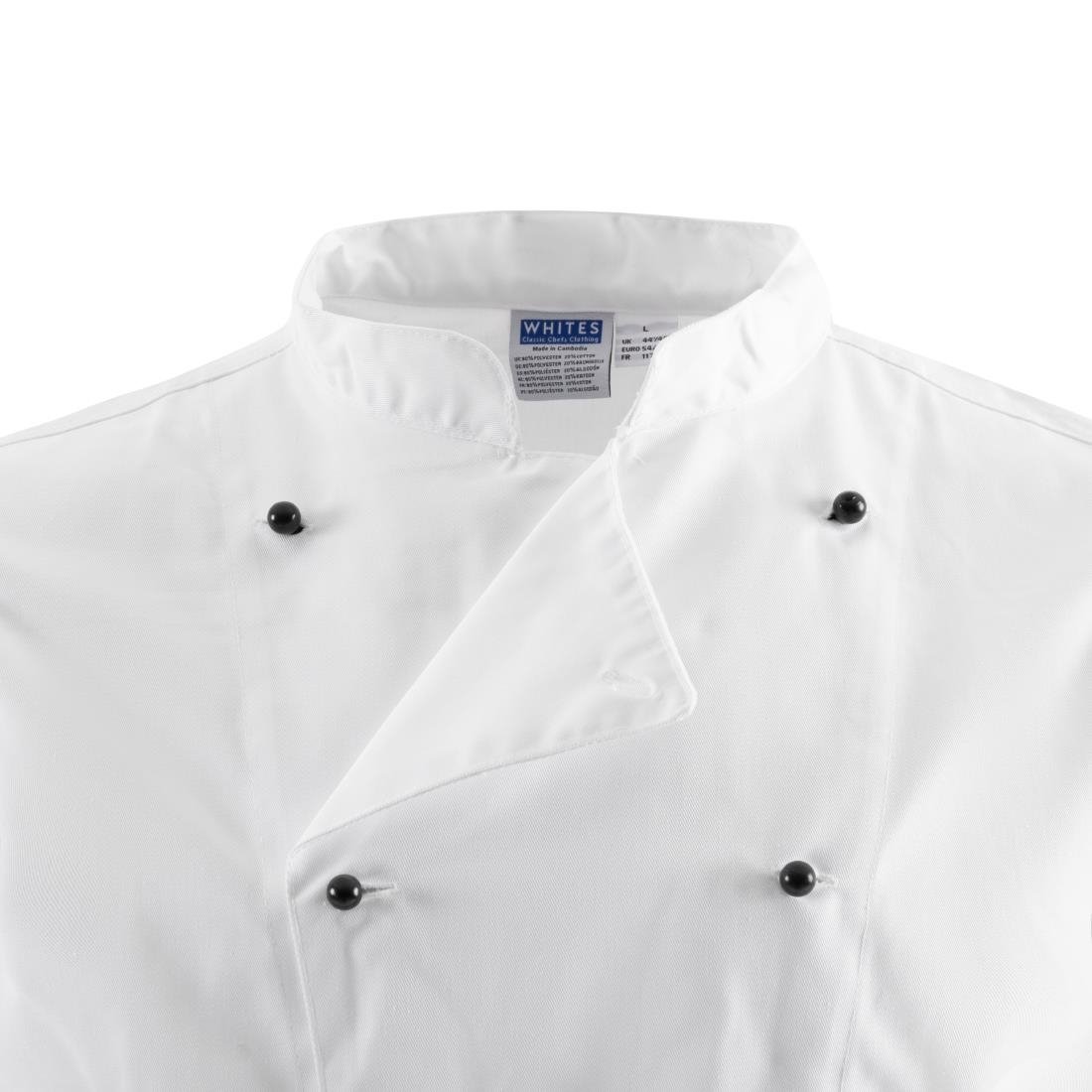 Whites Chicago Unisex Chef Jacket Long Sleeve White M