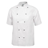 Whites Chicago Unisex Chef Jacket Short Sleeve White S