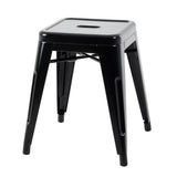 Bolero Bistro Steel High Stools Black (4 Pack)