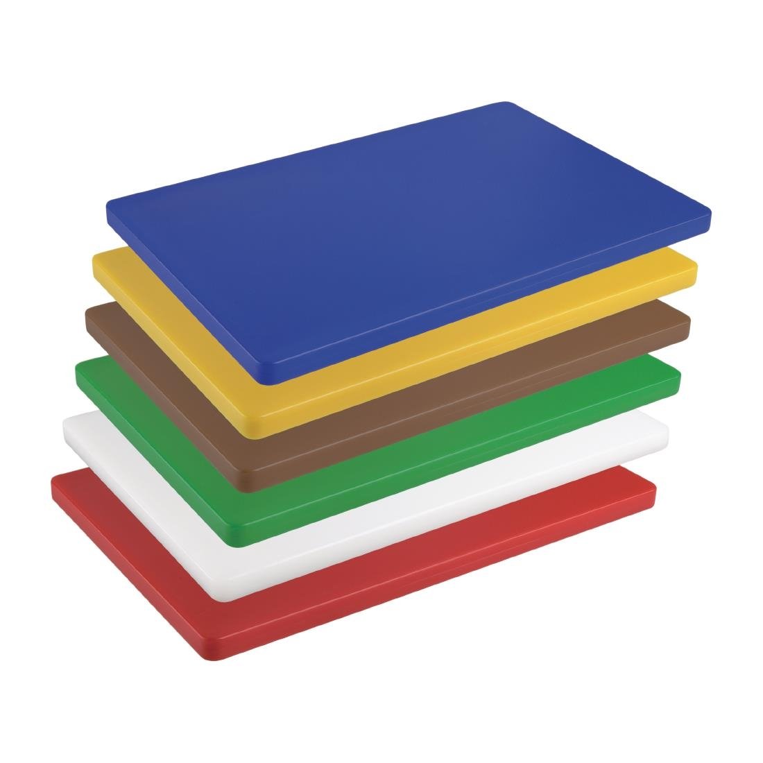 Hygiplas Thick Low Density White Chopping Board Large 600x450x20mm