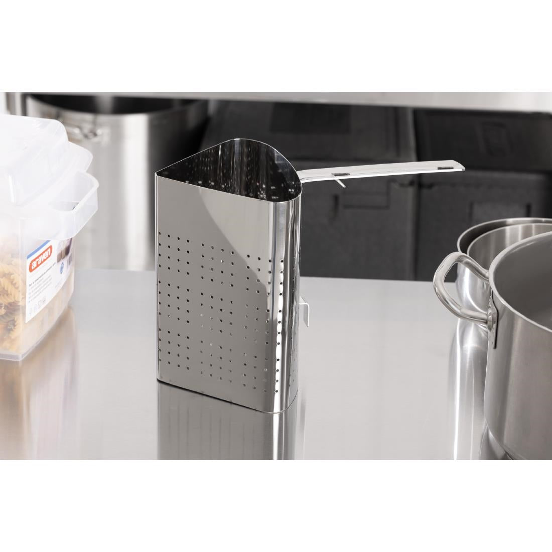 Vogue Stainless Steel Pasta Basket 21x32cm