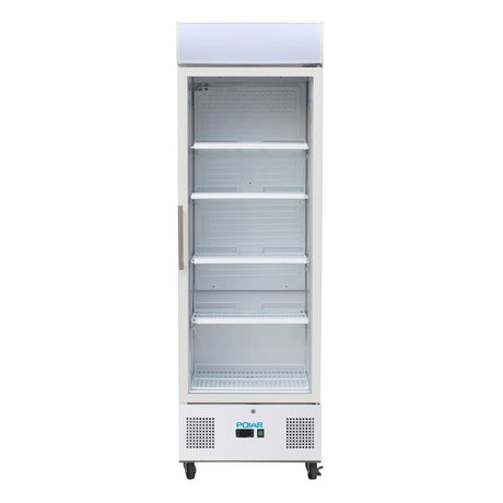 Polar G-Series Upright Display Fridge 368Ltr White