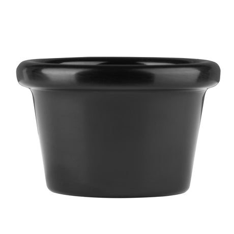 Olympia Kristallon Melamine Plain Ramekins Black 63mm (12 pack)