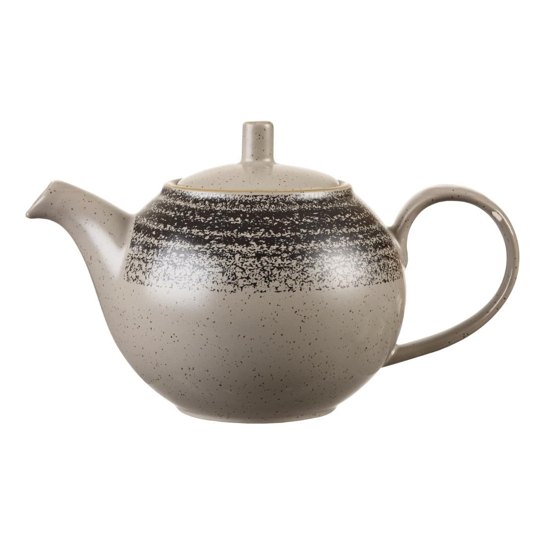 Churchill Studio Prints Homespun Charcoal Black Teapot 426ml (4 Pack)