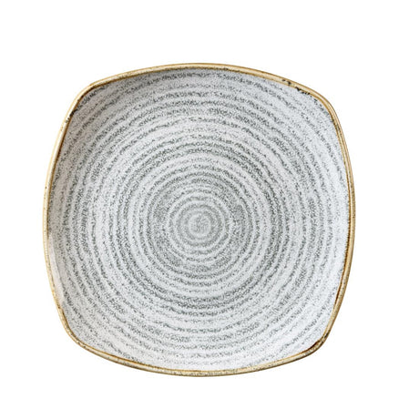 Churchill Studio Prints Homespun Stone Grey Square Plates 215mm
