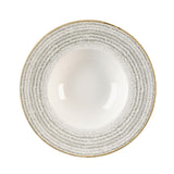 Churchill Studio Prints Homespun Stone Grey Wide Rim Bowls 240mm (12 Pack)