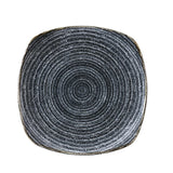 Churchill Studio Prints Homespun Charcoal Black Square Plates 215mm