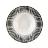 Churchill Studio Prints Homespun Charcoal Black Wide Rim Bowls 280mm