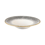 Churchill Studio Prints Homespun Charcoal Black Wide Rim Bowls 280mm