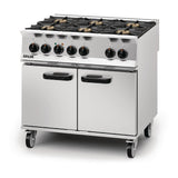 Lincat Opus 800 Propane Gas 6 Burner Dual Fuel Oven Range OD8007/P