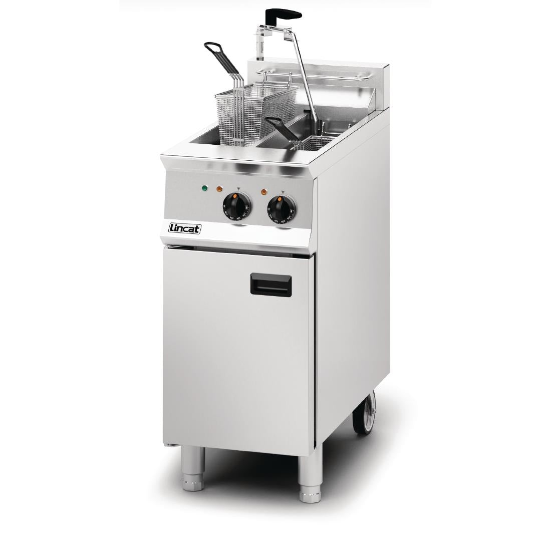Lincat Opus 800 Twin Tank Twin Basket Free Standing Electric Filtration Fryer OE8105/OP
