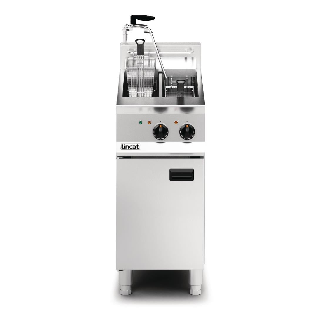 Lincat Opus 800 Twin Tank Twin Basket Free Standing Electric Filtration Fryer OE8105/OP