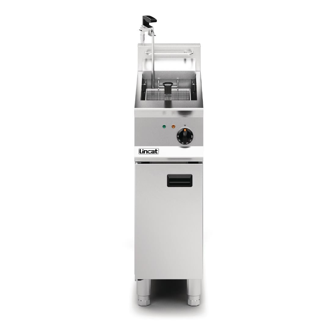 Lincat Opus 800 Single Tank Single Basket Free Standing Electric Filtration Fryer OE8112/OP