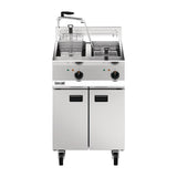 Lincat Opus 800 Twin Tank Twin Basket Free Standing Electric Filtration Fryer OE8113/OP