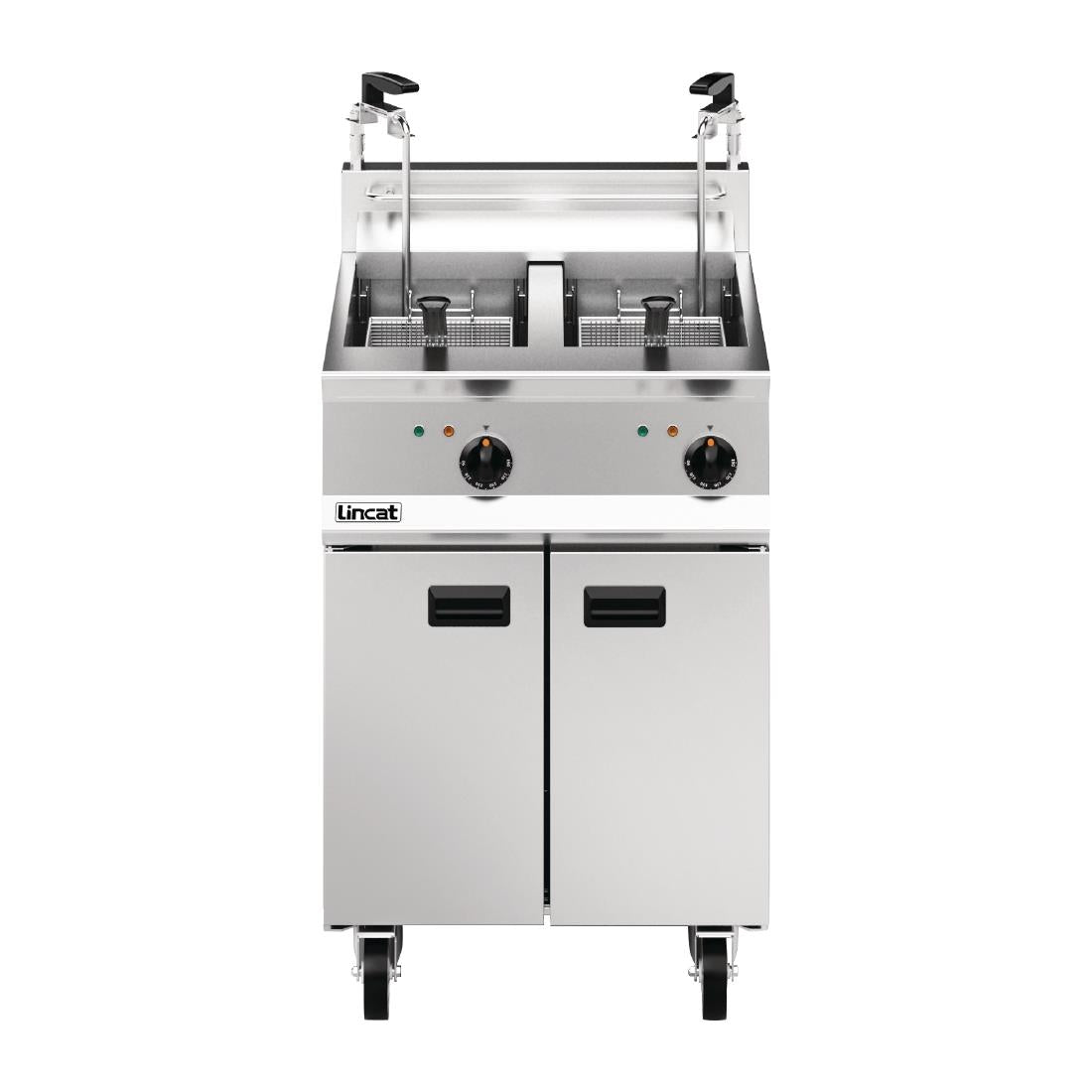 Lincat Opus 800 Twin Tank Twin Basket Free Standing Electric Filtration Fryer OE8113/OP2