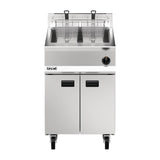 Lincat Opus 800 Single Tank Twin Basket Free Standing Natural Gas Fryer 600mm OG8107