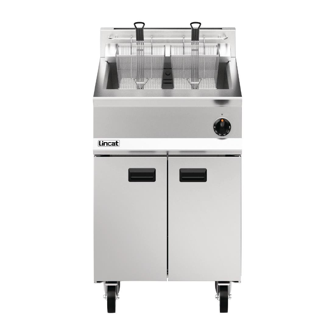 Lincat Opus 800 Single Tank Twin Basket Free Standing Propane Gas Fryer 600mm OG8107