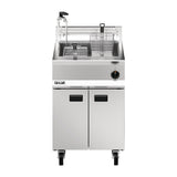 Lincat Opus 800 Single Tank Twin Basket Free Standing Natural Gas Filtration Fryer OG8107/OP