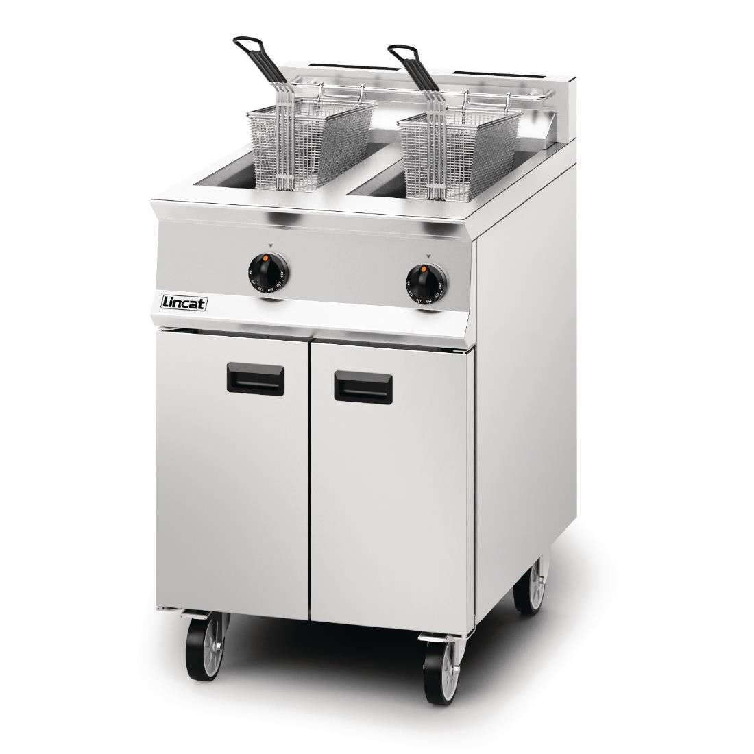 Lincat Opus 800 Twin Tank Twin Basket Free Standing Propane Gas Fryer OG8111