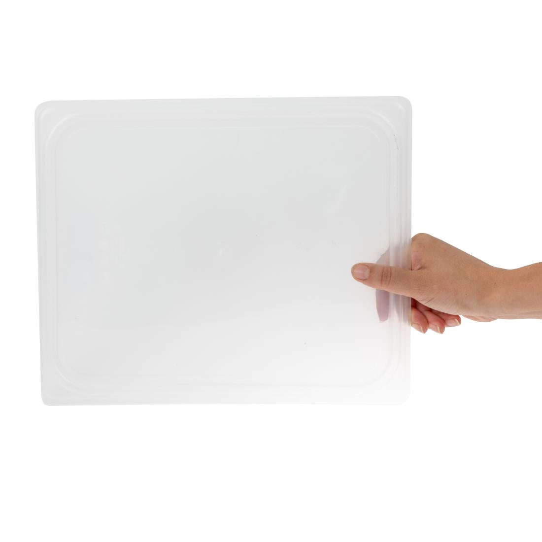 Cambro Safetrak IML Polypropylene Soft Seal Lid Clear 1/2 GN