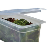 Cambro Safetrak IML Polypropylene Soft Seal Lid Clear 1/4 GN
