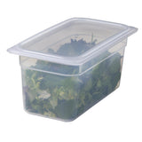 Cambro Safetrak IML Polypropylene Soft Seal Lid Clear 1/4 GN
