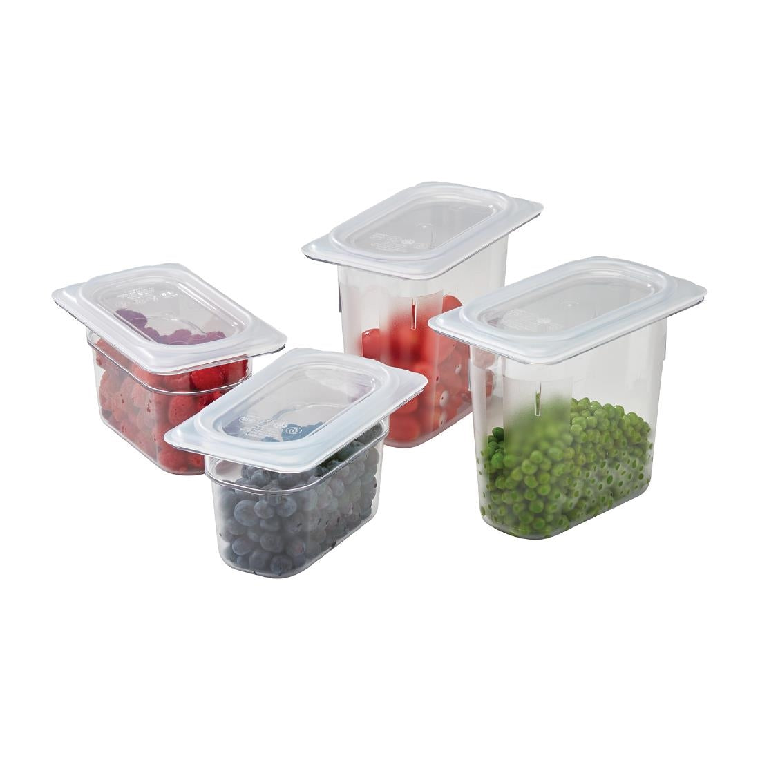 Cambro Safetrak IML Polypropylene Soft Seal Lid Clear 1/9 GN