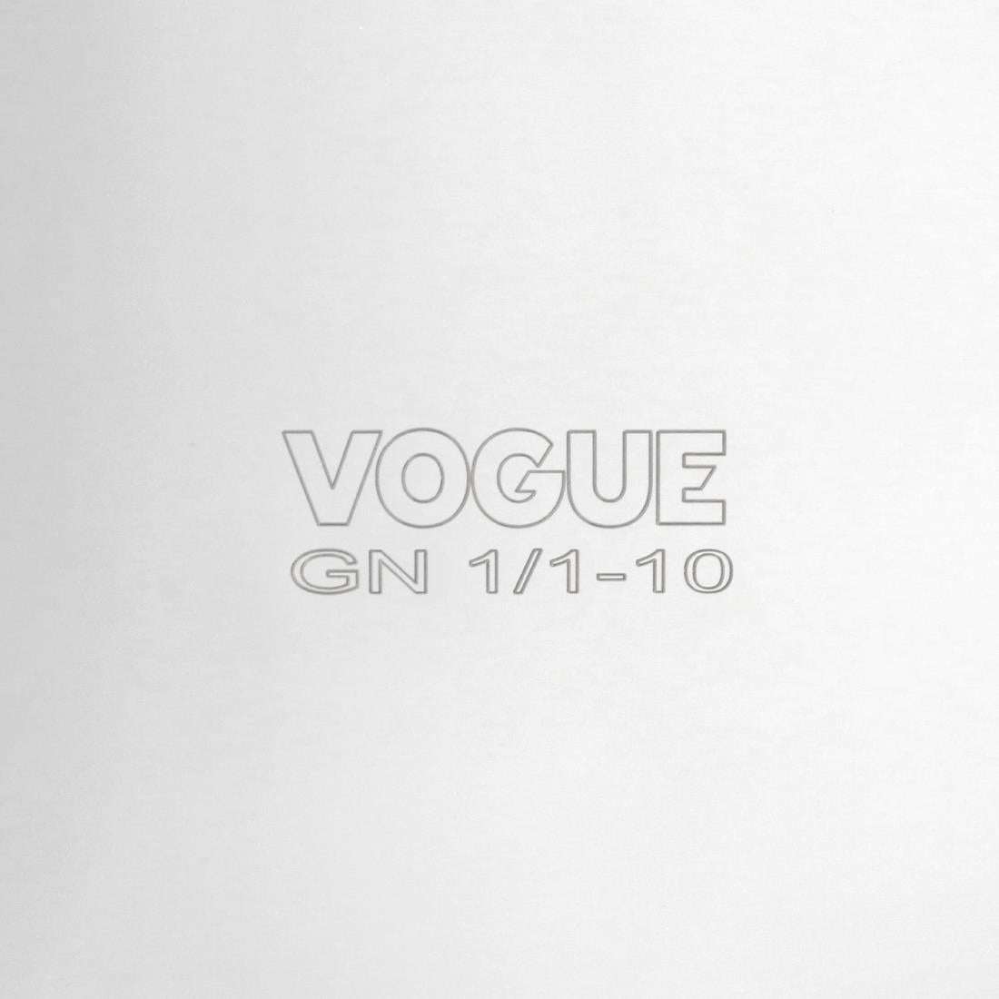 Vogue Heavy Duty Stainless Steel 1/1 Gastronorm Tray 10mm