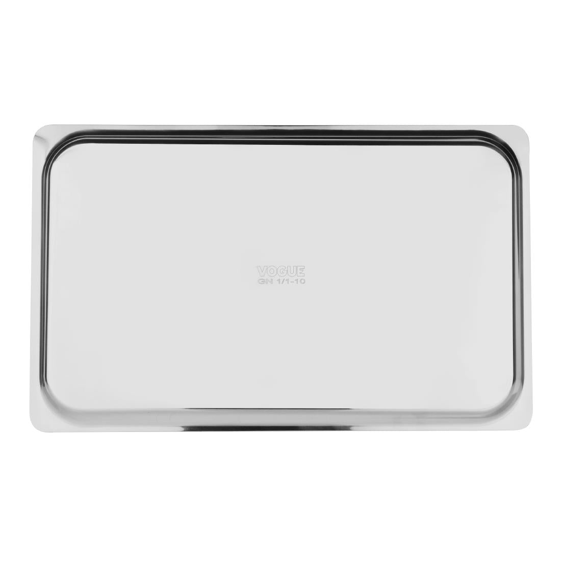 Vogue Heavy Duty Stainless Steel 1/1 Gastronorm Tray 10mm