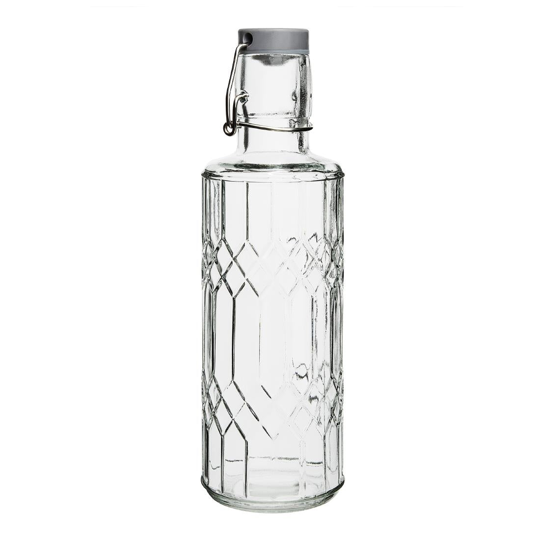 Olympia Geo Glasses Water Bottles with Stopper 640ml (6 Pack)