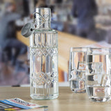 Olympia Geo Glasses Water Bottles with Stopper 640ml (6 Pack)