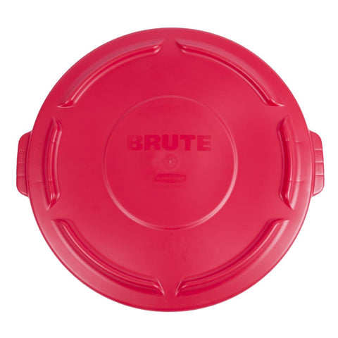 Rubbermaid Brute Snap On Lid Red