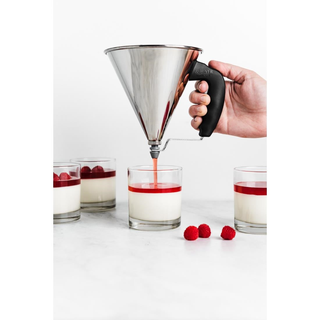 De Buyer Mini Automatic Piston Funnel 0.8ltr