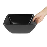 Olympia Kristallon Curved Black Melamine Bowl 11"