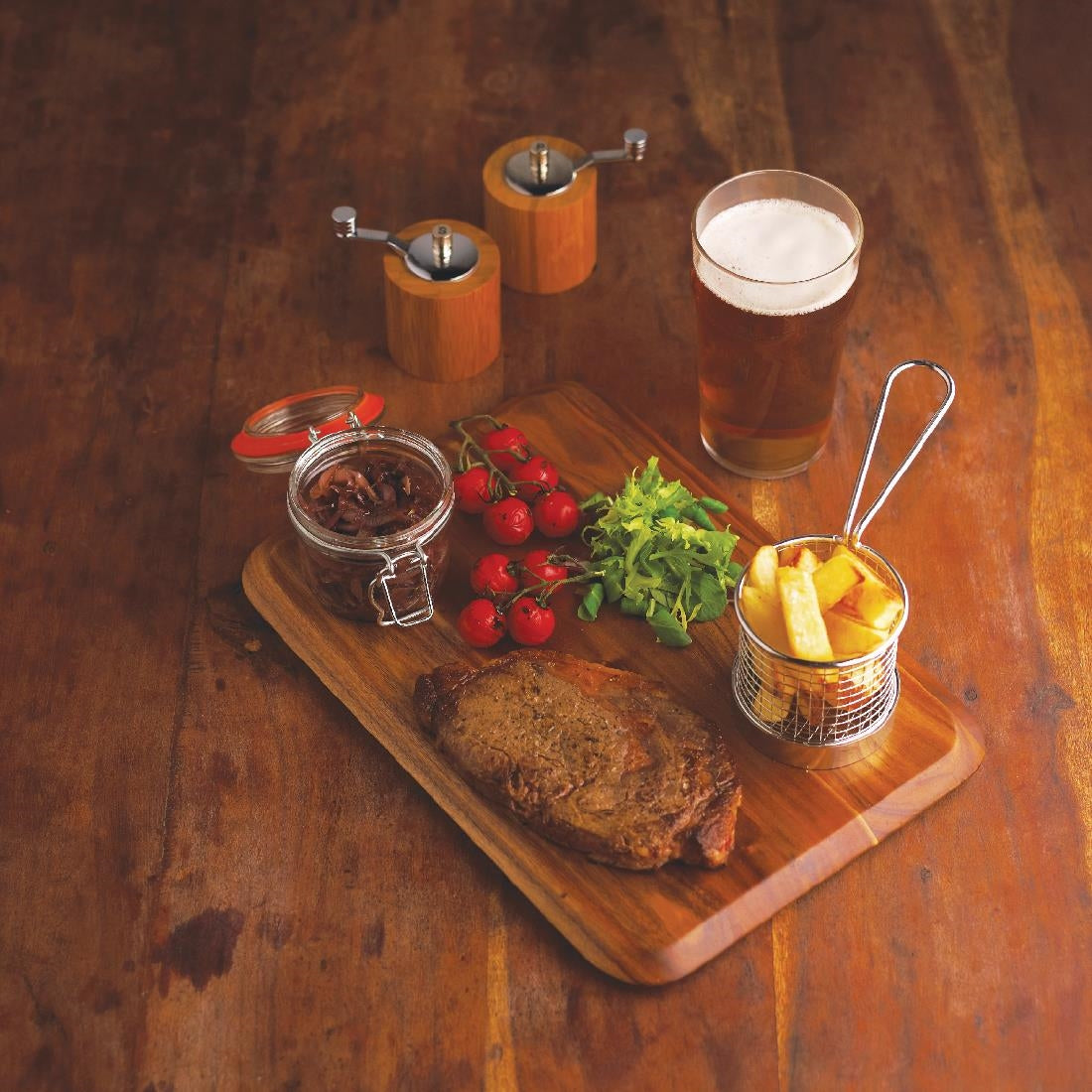 Olympia Rounded Acacia Wooden Serving Board