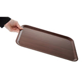 Cambro Capri Laminate Canteen Tray Mahogany 430mm