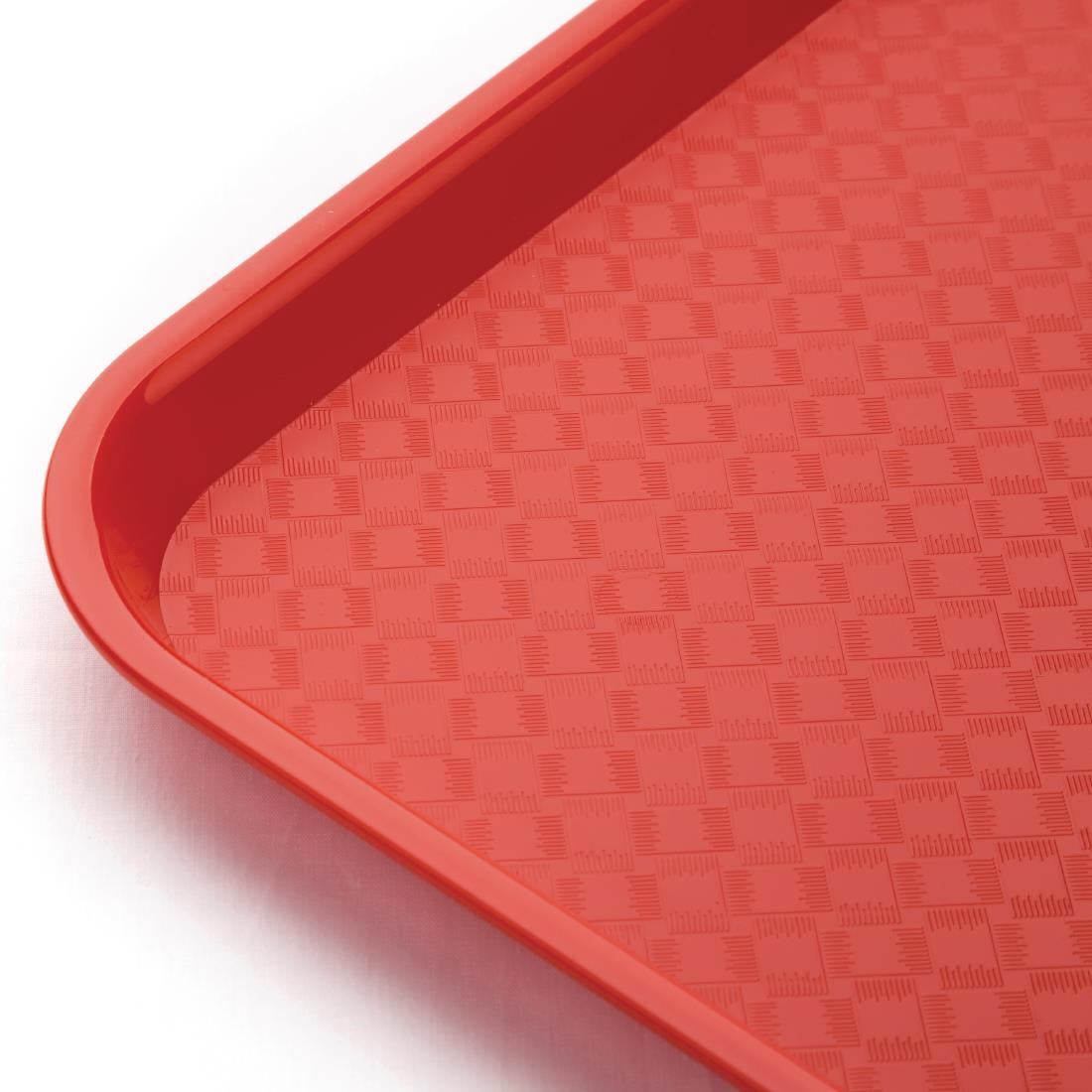 Olympia Kristallon Polypropylene Fast Food Tray Red Small 345mm