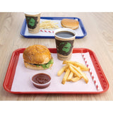 Olympia Kristallon Polypropylene Fast Food Tray Red Small 345mm